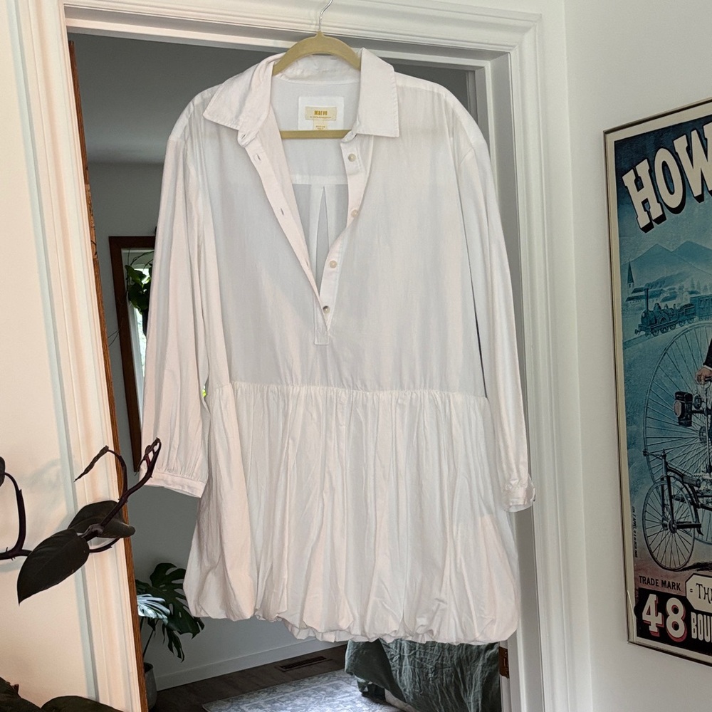 Maeve white long shirt/or dress
